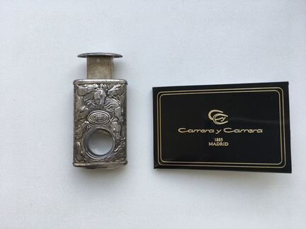 Серебряный нож для резки сигар Carrera y Carrera