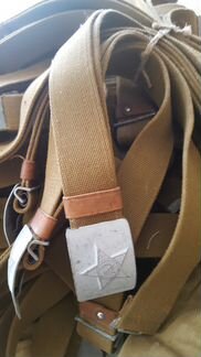 Ремень брезентовый с бляхой