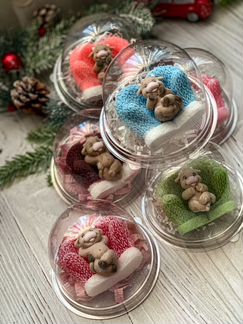 Новогодние подарки из мыла